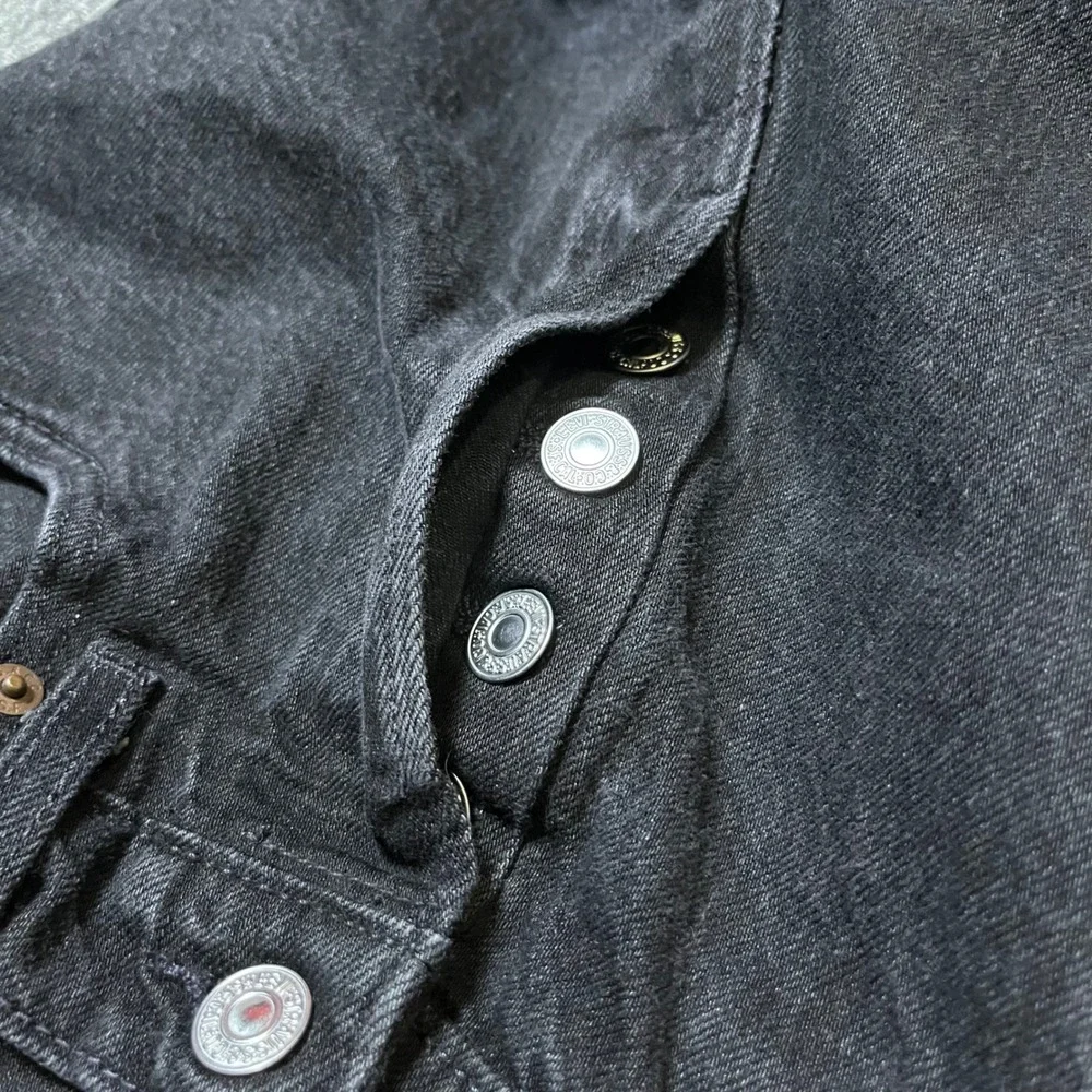 Levi's 501 Original Fit Jeans W32 L32 Black Straight Leg Button Fly Denim Big E